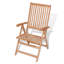 Chaise de patio inclinable en teck Billingsley