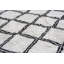 Tapis noir / blanc cassé 6 pi 8 po x 9 pi 6 po One-of-a-Kind 1980