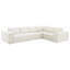 Canapé modulaire de style minimaliste de 129,5 po, ensemble de canapé en chenille infroissable à 6 places pour siège, combinaison libre de 2 PC, ensemble de canapé en forme de L moderne pour le salon, aucun assemblage requis