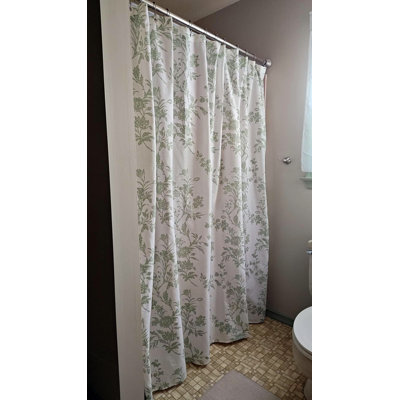 Rideau de douche 72 "x 72" en coton vert sauge style rétro Cottagecore