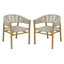 Ensemble de chaises d'appoint d'extérieur 2-630512899