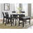 Carrara 6-Piece Marble Counter Dining Set(Table, Storage Bench & 4 Counter Chairs)