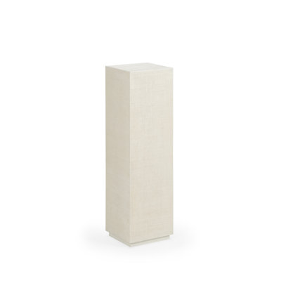 Raffia Square Pedestal Plant Stand