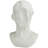 Dedriana Ceramic Cubist Inspired Head People Decorative White Sculpture