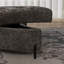 Repose-pieds rembourré demi-lune avec rangement-492289263