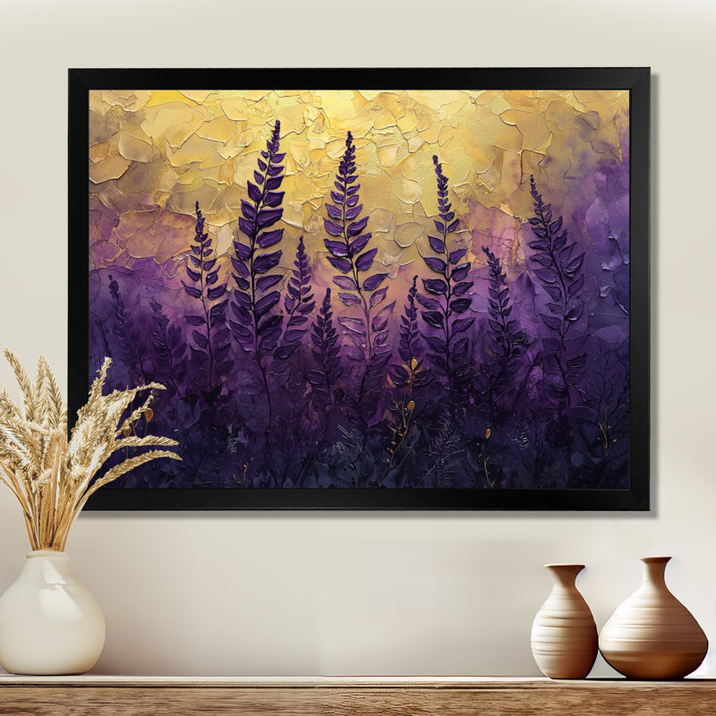 Jacklene - Floral Canvas Art Print, Reproduction encadrée d'une seule photo, H 30 po x l 40 po, Noir, noir, noir, noir