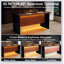 Îlot de cuisine moderne de 63 pouces avec surface d'aspect marbre, lumières DEL et grille pour un repas élégant et fonctionnel