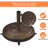 55 lb Resin Heavy Duty   Parasol Holder Free Standing  Patio Umbrella Base Stand  with 4 Lockable Wheels-109050161