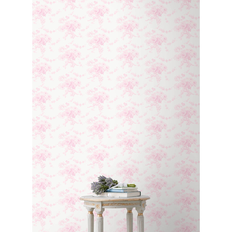 Papier peint Pasadena Ikat Breezy, Rose