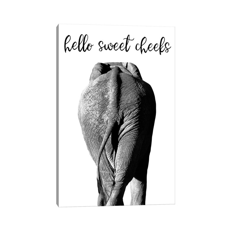 Elephant Bum by Danita Delimont - Wrapped Canvas Print, 30.48cm H x 20.32cm W x 1.91cm D