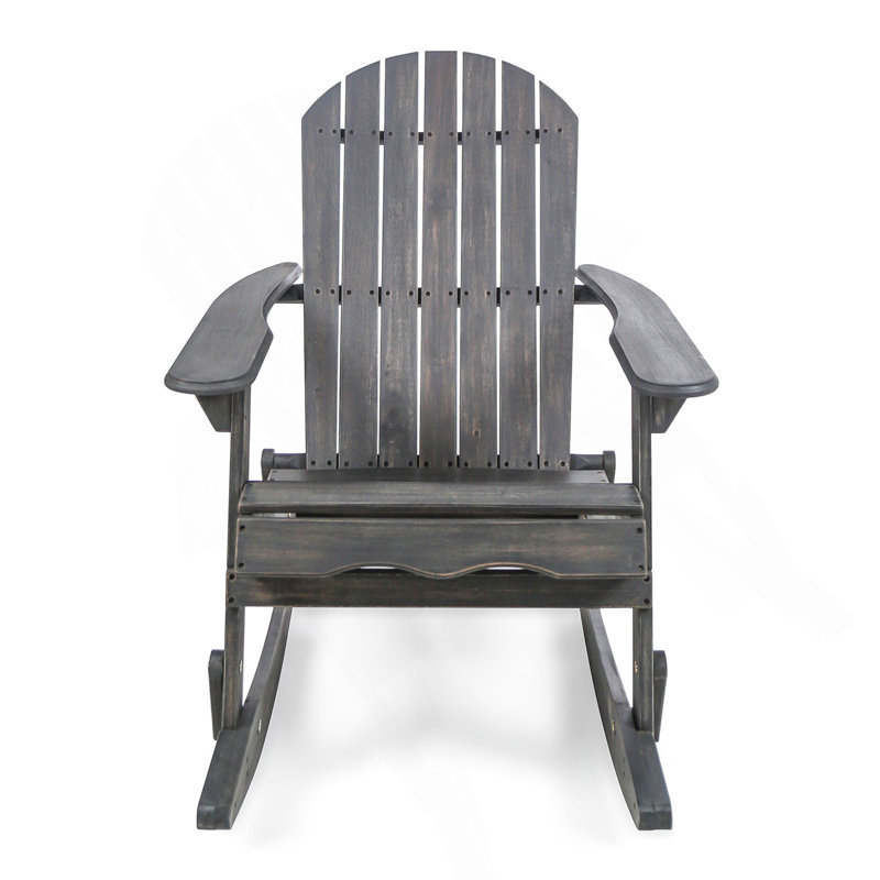 Chaise berçante Malibu Adirondack, Gris foncé