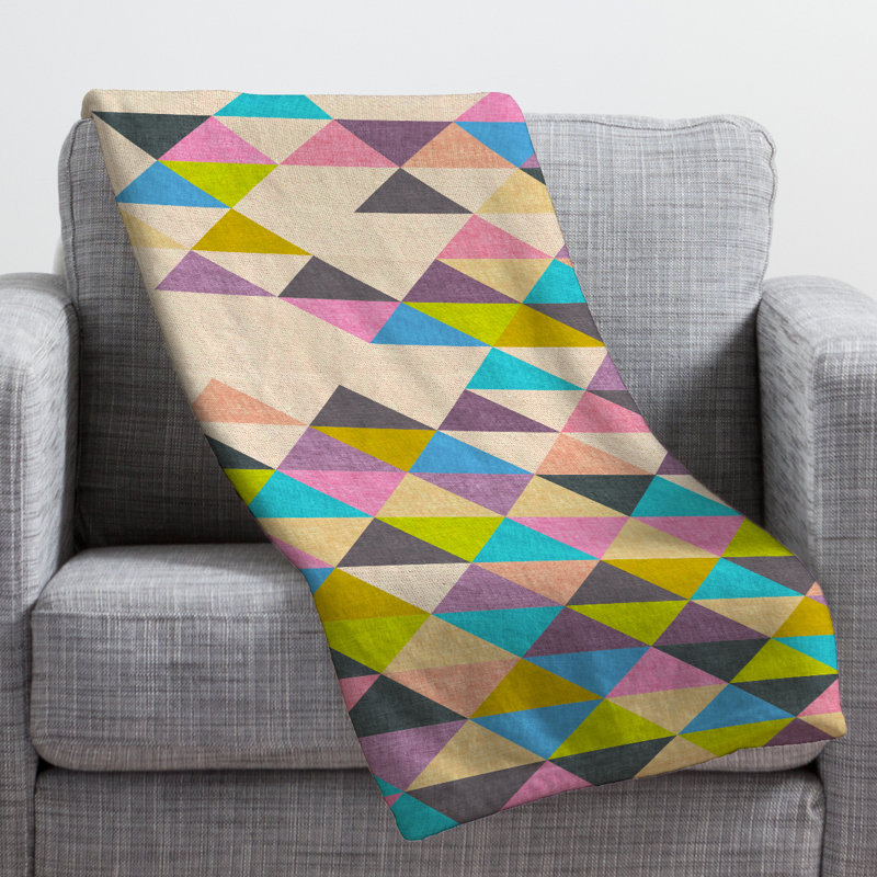 Bianca Green Throw Blanket, 80" H x 60" W