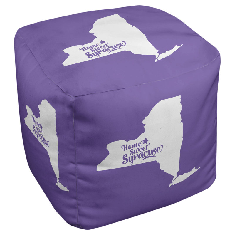 Syracuse Upholstered Ottoman, Purple