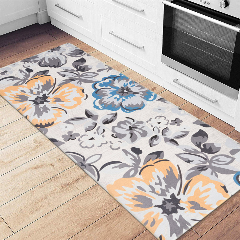 Carmela Anti-Fatigue Mat, Cream, Rectangle 1'6" x 3'11"