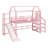 Metal House Loft Bed With Slide,Stairs And Storage Shelves-1521424925