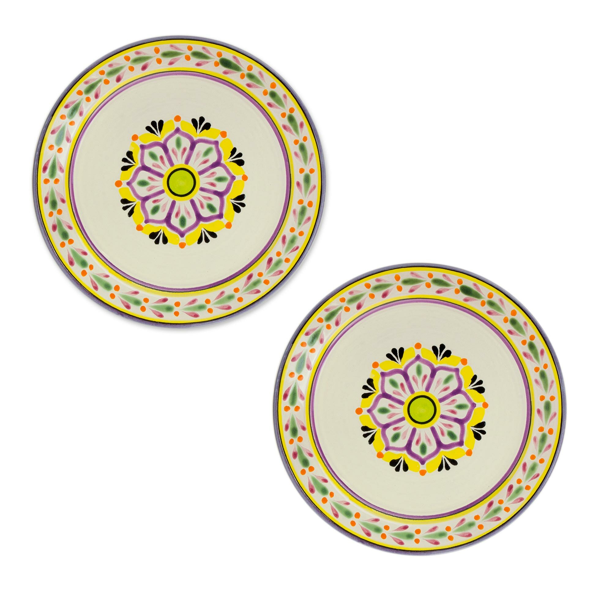 Villeroy & Boch Artesano Provencal Lavender Dinner Plate : Floral, 10.5 in,  White/Multicolored