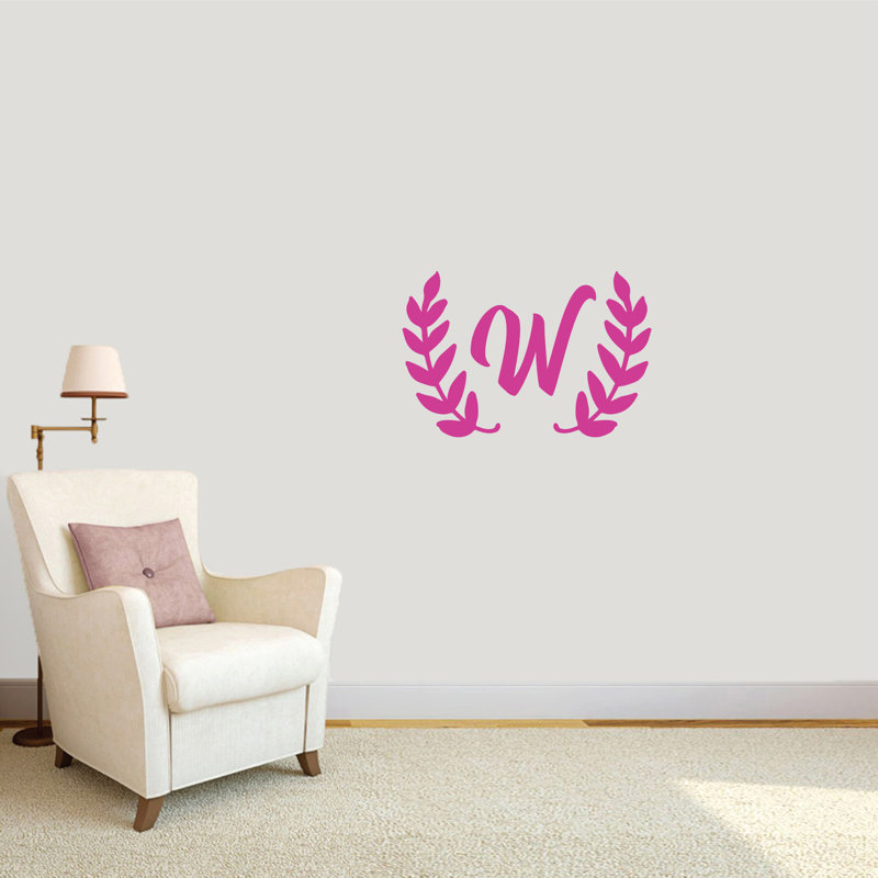 Adhésif décoratif couronne olive, Rose vif, Oui