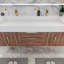 Ensemble de meuble-lavabo double mural l 59 po x P 19,75 po x H 22,25 po Glasgow-484565624-465763057