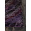 Tapis flamand en polyester tissé à la main à motif éclectique à motif abstrait noir, mauve et rose-24387482
