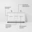 Ensemble de meuble-lavabo double l 60 po x P 20 po Lafarre-1016465251-1016465255