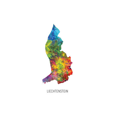" Liechtenstein Map " by Michael Tompsett