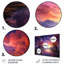 Lune, lever de soleil, espace, paysage I - Paysage abstrait-1058824312