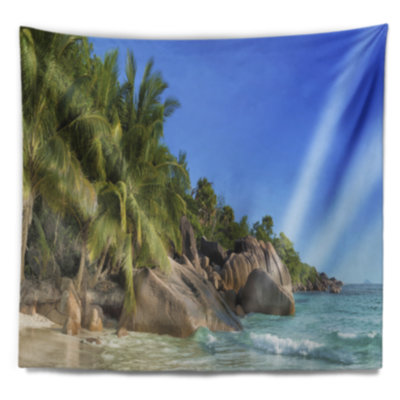 Polyester anse lazio praslin island tapisserie avec accessoires suspendus inclus