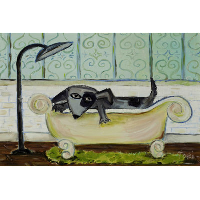 « dog bain » par tori campisi, reproduction d’art sur toile tendue