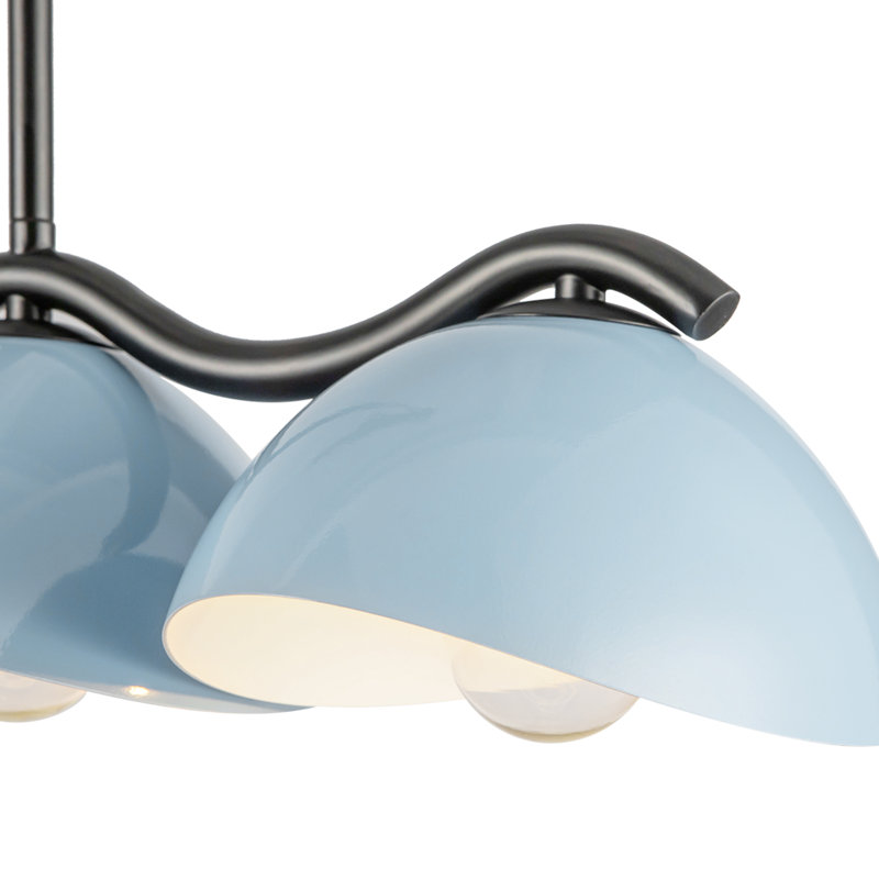 Atlas 42-In Linear Pendant, Cerulean