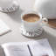 Round 6 Piece Coaster Set With Holder