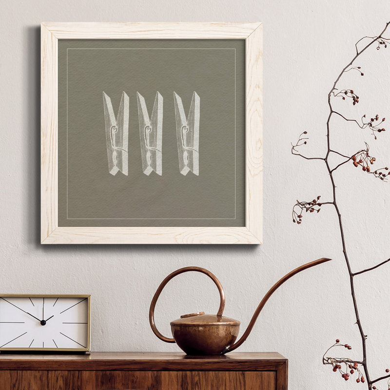 Laundry Laundry VI - Toile encadrée de qualité supérieure - prête à être suspendue, H 31,5 po x l 31,5 po x P 1 po