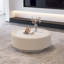 Table basse ronde moderne cannelée avec plateau en verre trempé et rangement caché-126537897-134637113