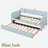 Upholstered Daybed With Trundle And Wood Slat-1188589982
