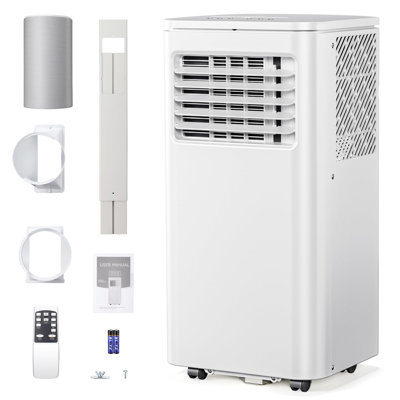 Portable Air Conditioner - 450 Sq. Ft. Coverage, 4-In-1, Powerful Cool, Sleep Mode, 24H Timer, Window Kit For Bedroom/Apartment