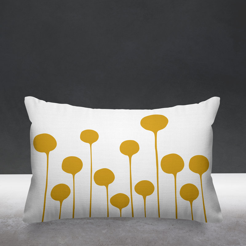 Coussin décoratif intérieur / extérieur Whitfield, Jaune