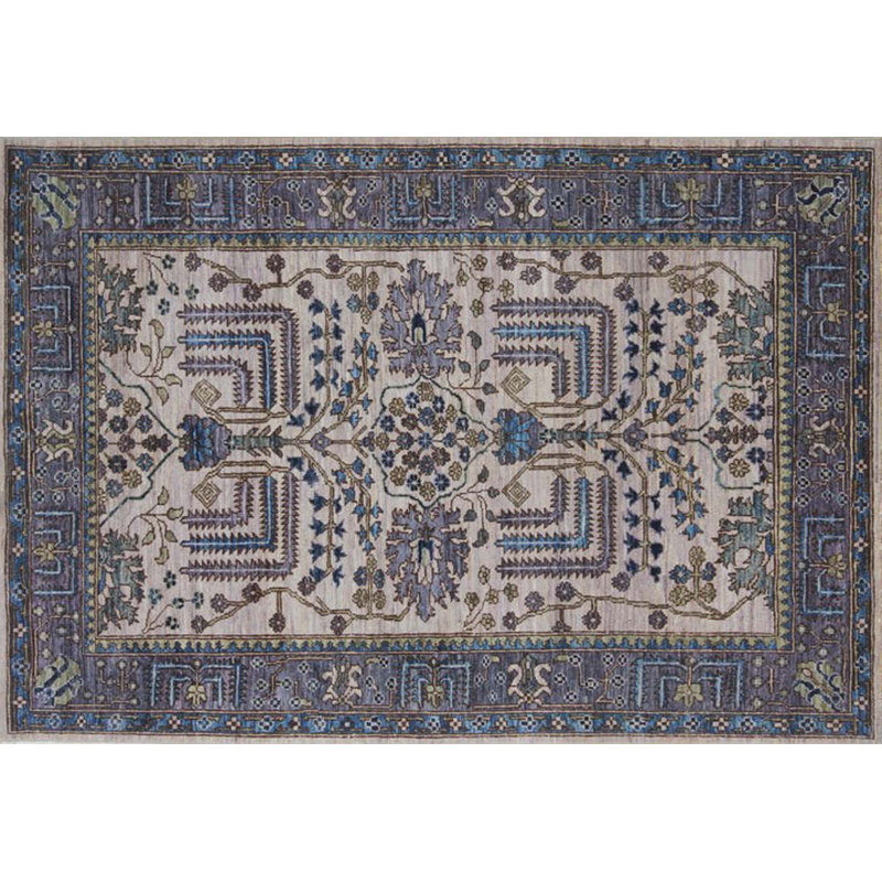 Tapis traditionnel en laine noué à la main