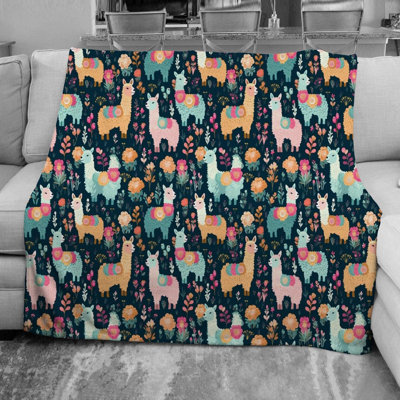  Llama Fleece Blanket