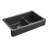 Whitehaven® 36" L x 22" W Double Basin Farmhouse/Apron Kitchen Sink