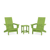 POLYWOOD by AllModern Outdoor Adirondack Chair With Table