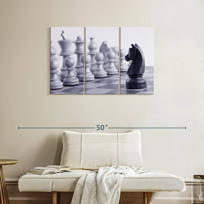 Senne Chess Game Knight, H 24 po x l 38 po