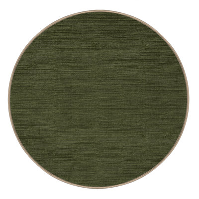 Machine Washable Solid Brown Area Rug