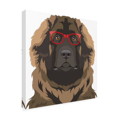 Leonberger Wearing Hipster Glasses Modern & Contemporary