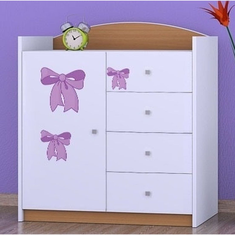 Neuman Kids 4 - Drawer Combo Dresser, Beech
