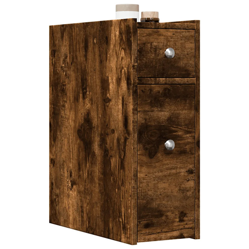 Arsis Bathroom Cabinet, Smoked oak