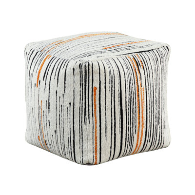 Multi-color Square Pouf , Non-slip Base, 300lbs Capacity, 16 Inches X Cloth Pouf, Non-slip, Weight Multi-color, 16x16x16 Inch