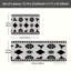 Ensemble de 2 tapis de cuisine géométriques noirs à motif géométrique-775614634