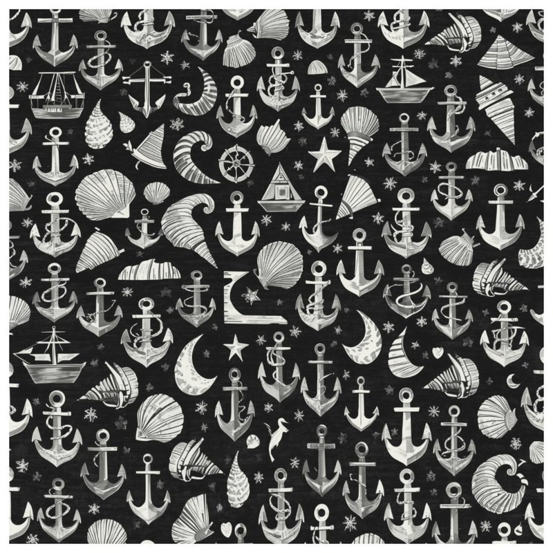 Anchor Nautical Pattern Duvet Covers, King