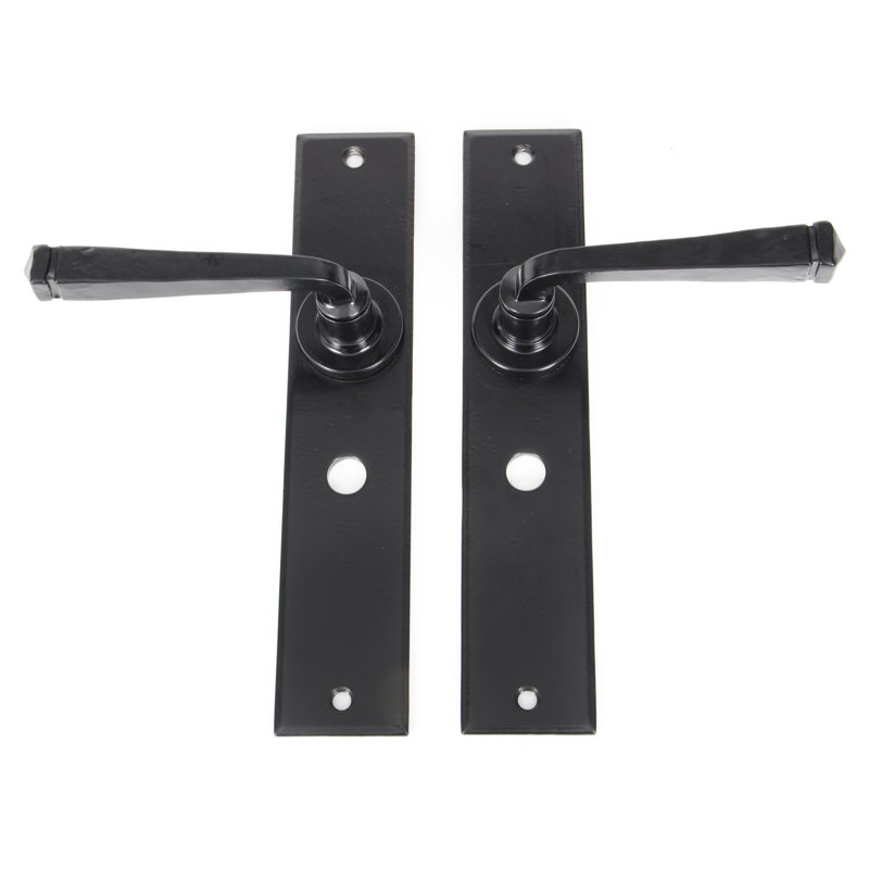 Avon Bathroom Door Handle, Black
