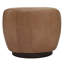 Fauteuil demi-tonneau pivotant en cuir véritable Marcy-363861941-363861946