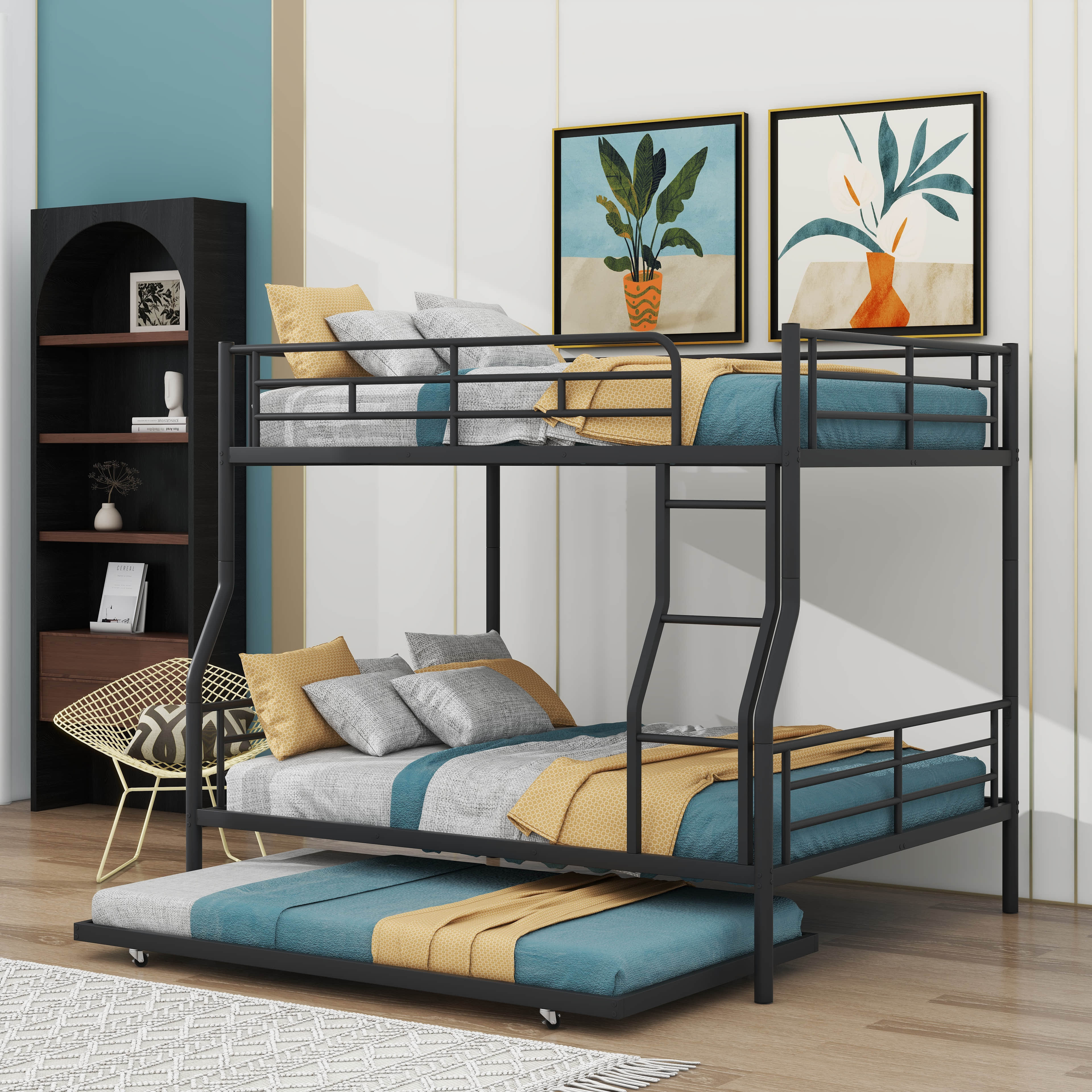 Isabelle & Max™ Full XL Over Queen-Sized Metal Bunk Bed With An ...